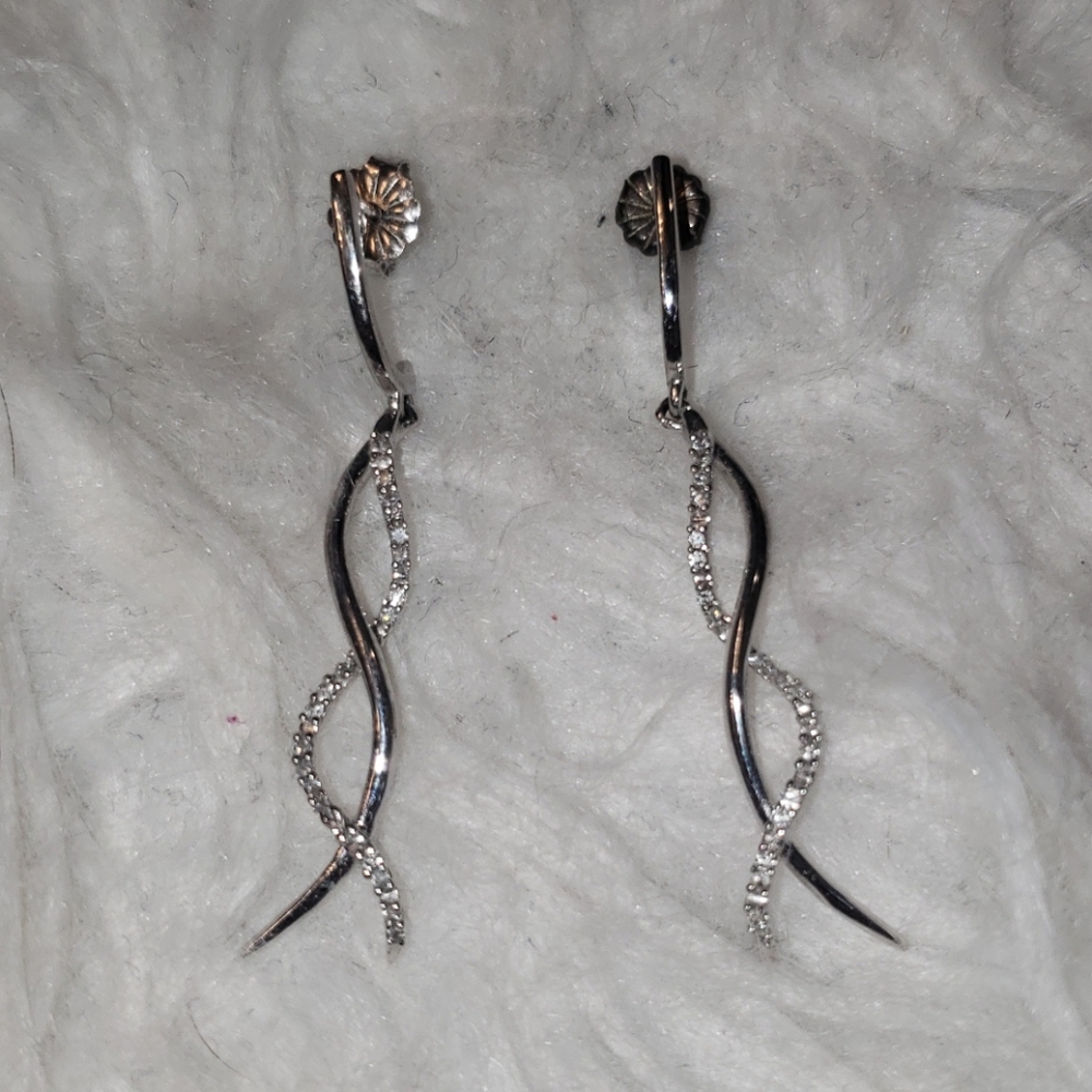 Genuin Diamond &Sterling Silver - Picture 4 of 5